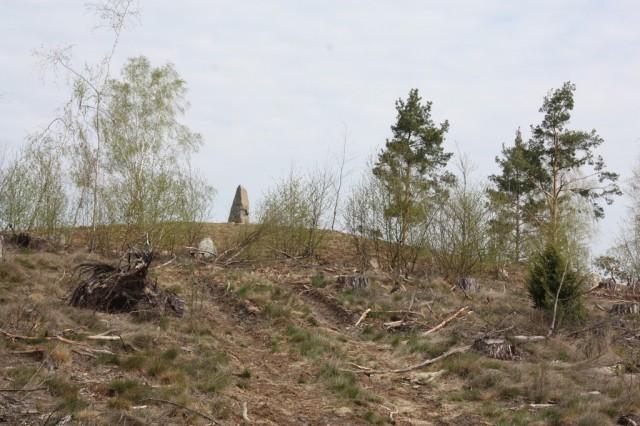 Krąg kamienny ze stelą w Leśnie – 28 kwietnia 2020 r.