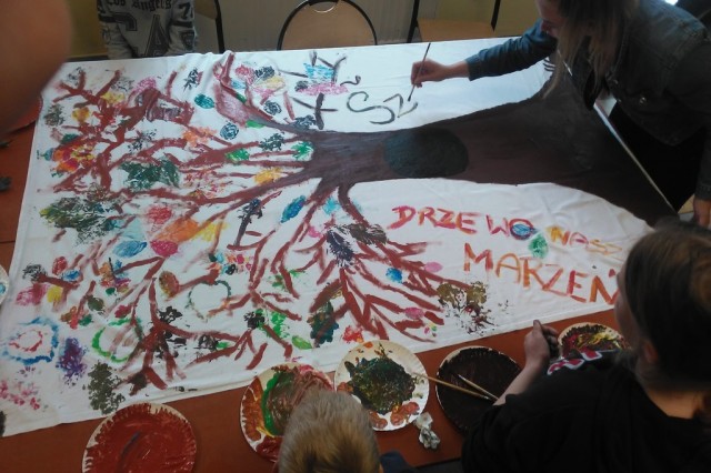 i tworzyliśmy  "Drzewa naszych marzeń"
